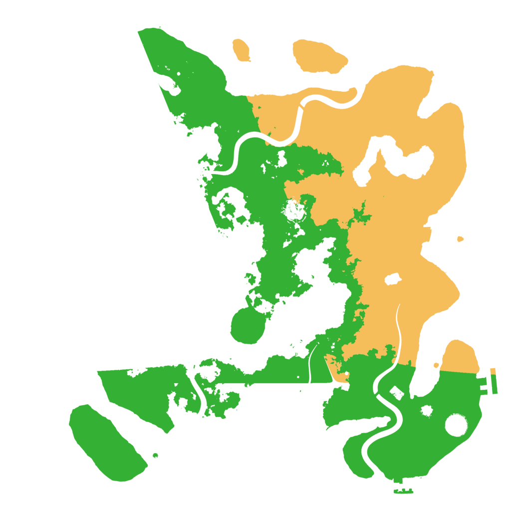 Biome Rust Map: Procedural Map, Size: 4000, Seed: 92377