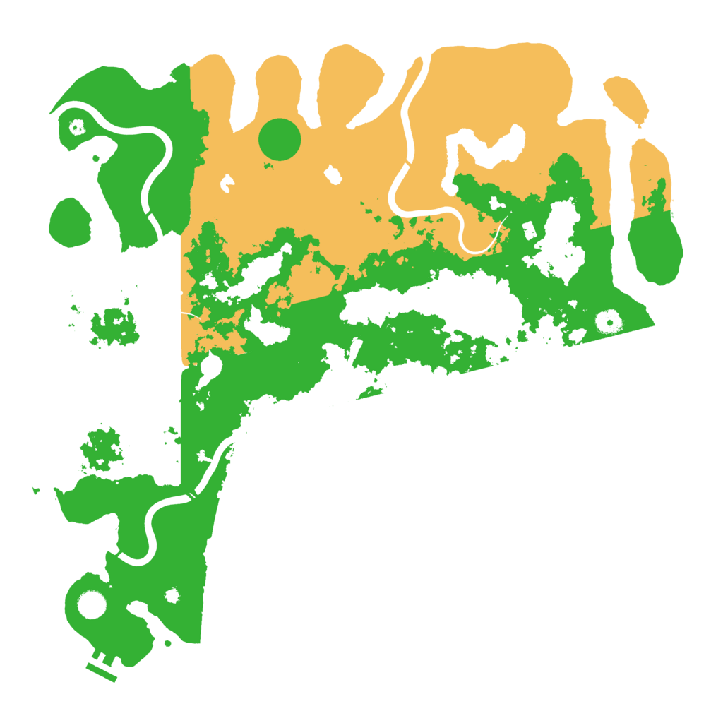 Biome Rust Map: Procedural Map, Size: 4500, Seed: 90540619