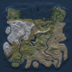 Thumbnail Rust Map: Procedural Map, Size: 4250, Seed: 5236406, 15 Monuments
