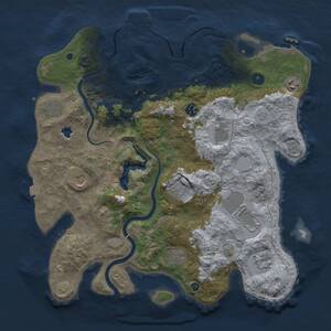 Thumbnail Rust Map: Procedural Map, Size: 4000, Seed: 1769815897, 16 Monuments