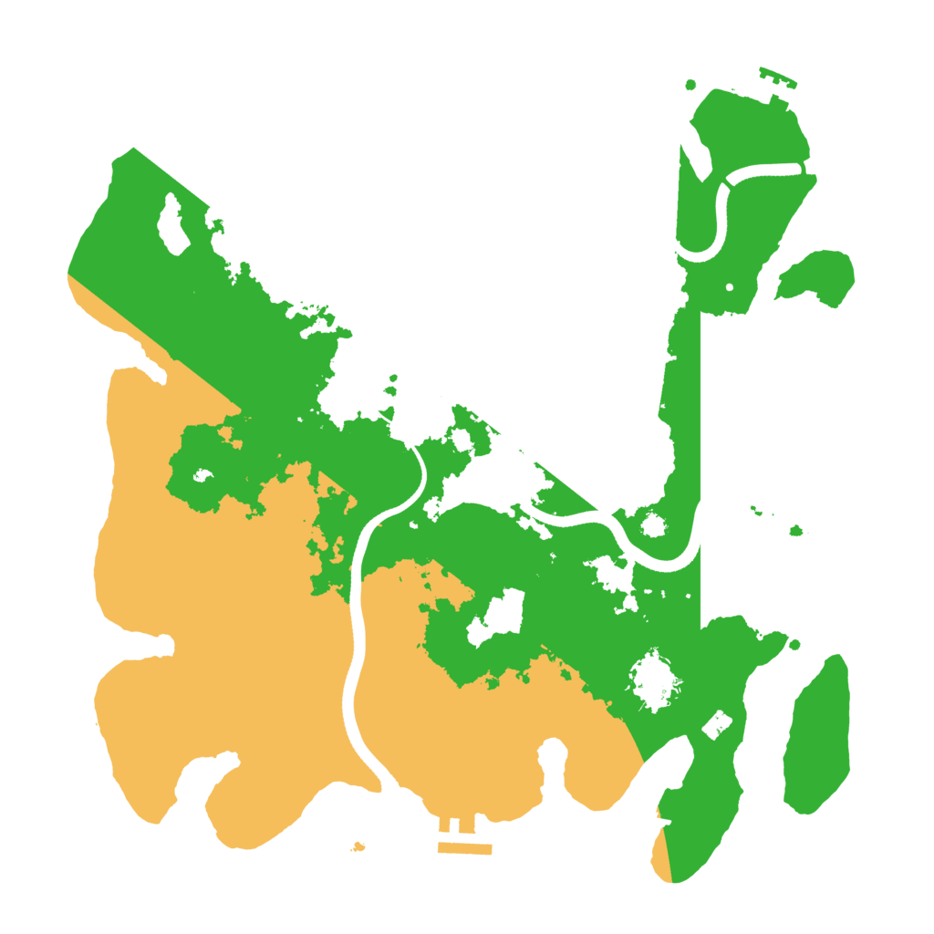Biome Rust Map: Procedural Map, Size: 3500, Seed: 113999925