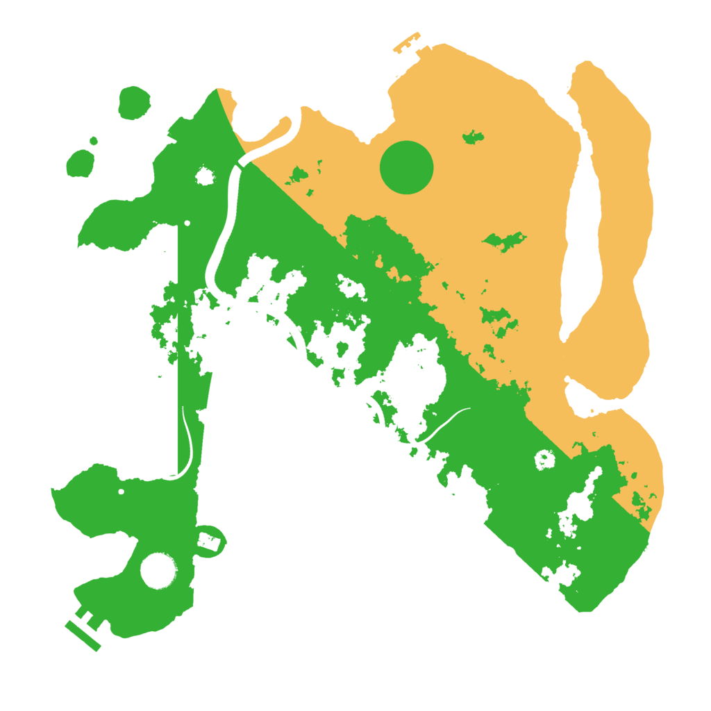 Biome Rust Map: Procedural Map, Size: 3500, Seed: 450766286
