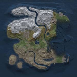 Thumbnail Rust Map: Procedural Map, Size: 2500, Seed: 806306880, 8 Monuments