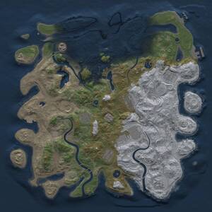 Thumbnail Rust Map: Procedural Map, Size: 4250, Seed: 1447703902, 16 Monuments