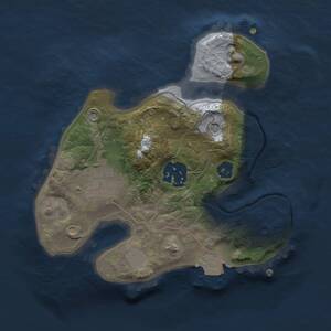 Thumbnail Rust Map: Procedural Map, Size: 2000, Seed: 537927777, 4 Monuments