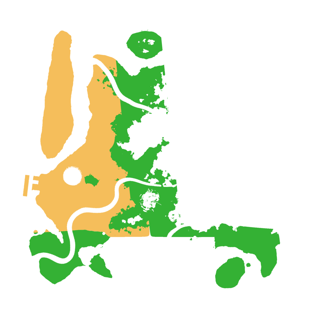 Biome Rust Map: Procedural Map, Size: 3000, Seed: 93465