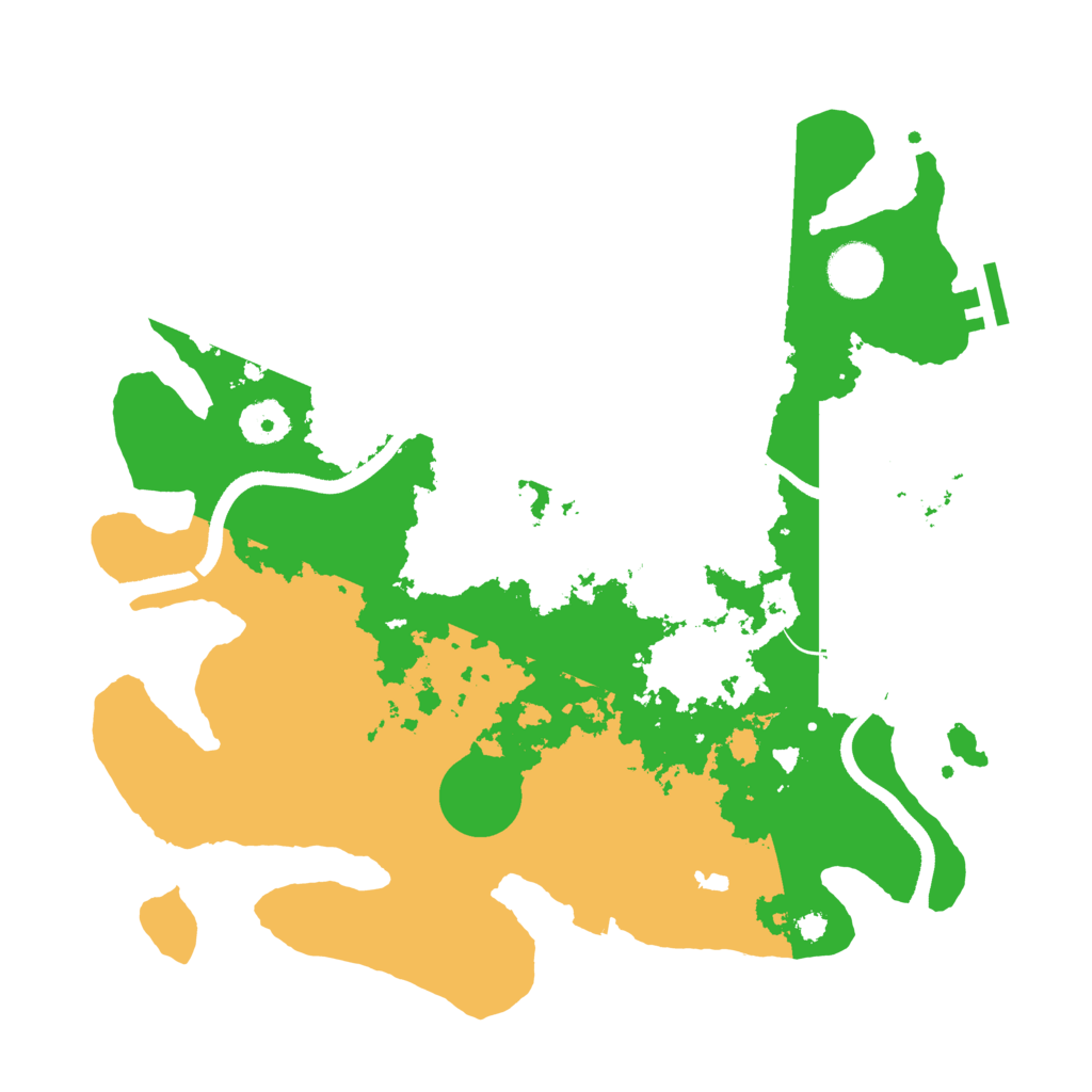 Biome Rust Map: Procedural Map, Size: 3500, Seed: 559135084