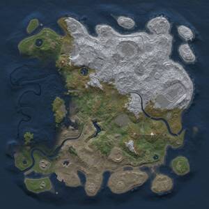 Thumbnail Rust Map: Procedural Map, Size: 4000, Seed: 93025134, 14 Monuments