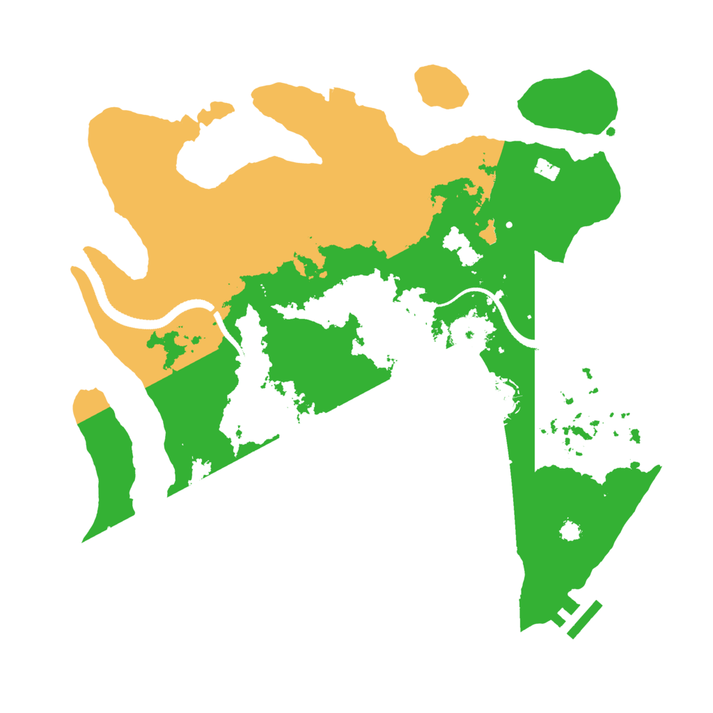 Biome Rust Map: Procedural Map, Size: 3200, Seed: 114514