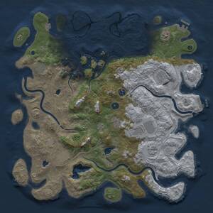 Thumbnail Rust Map: Procedural Map, Size: 4500, Seed: 1921695672, 15 Monuments