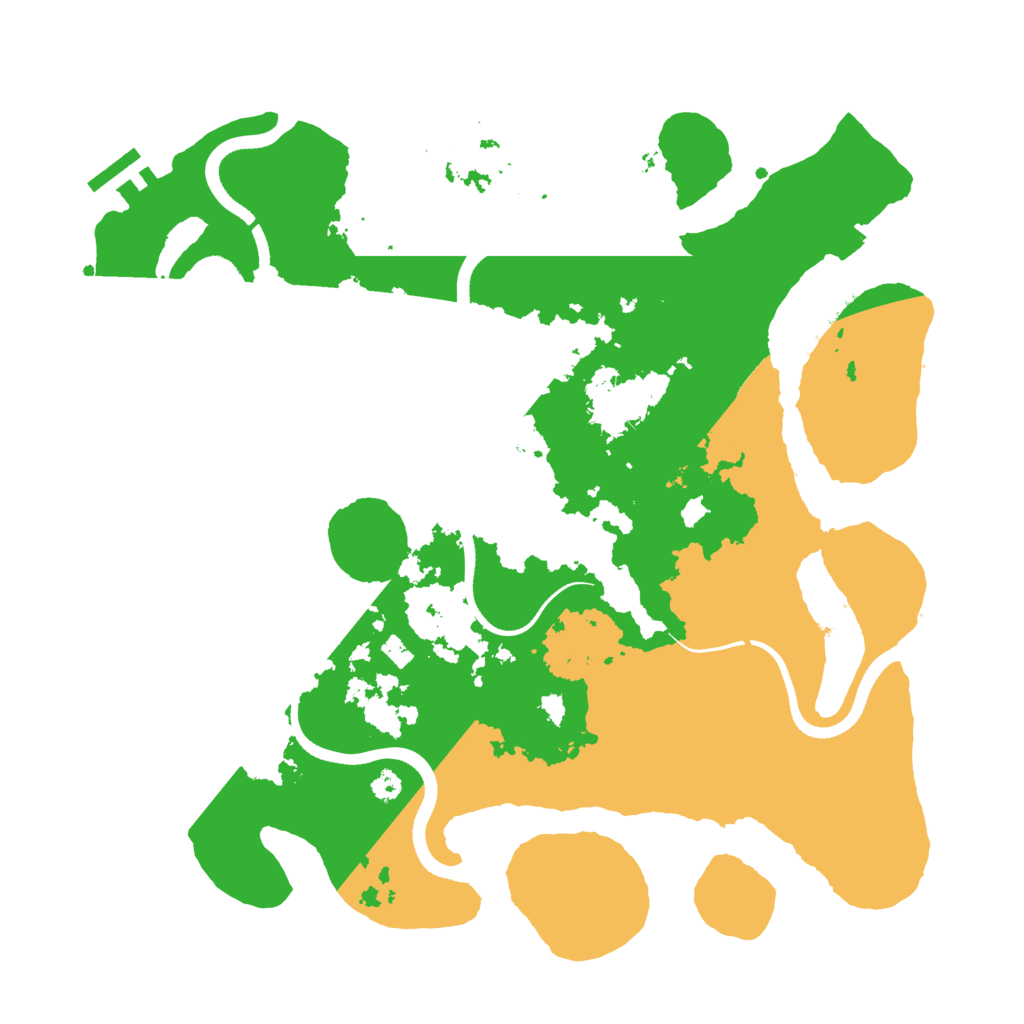 Biome Rust Map: Procedural Map, Size: 3500, Seed: 351700956