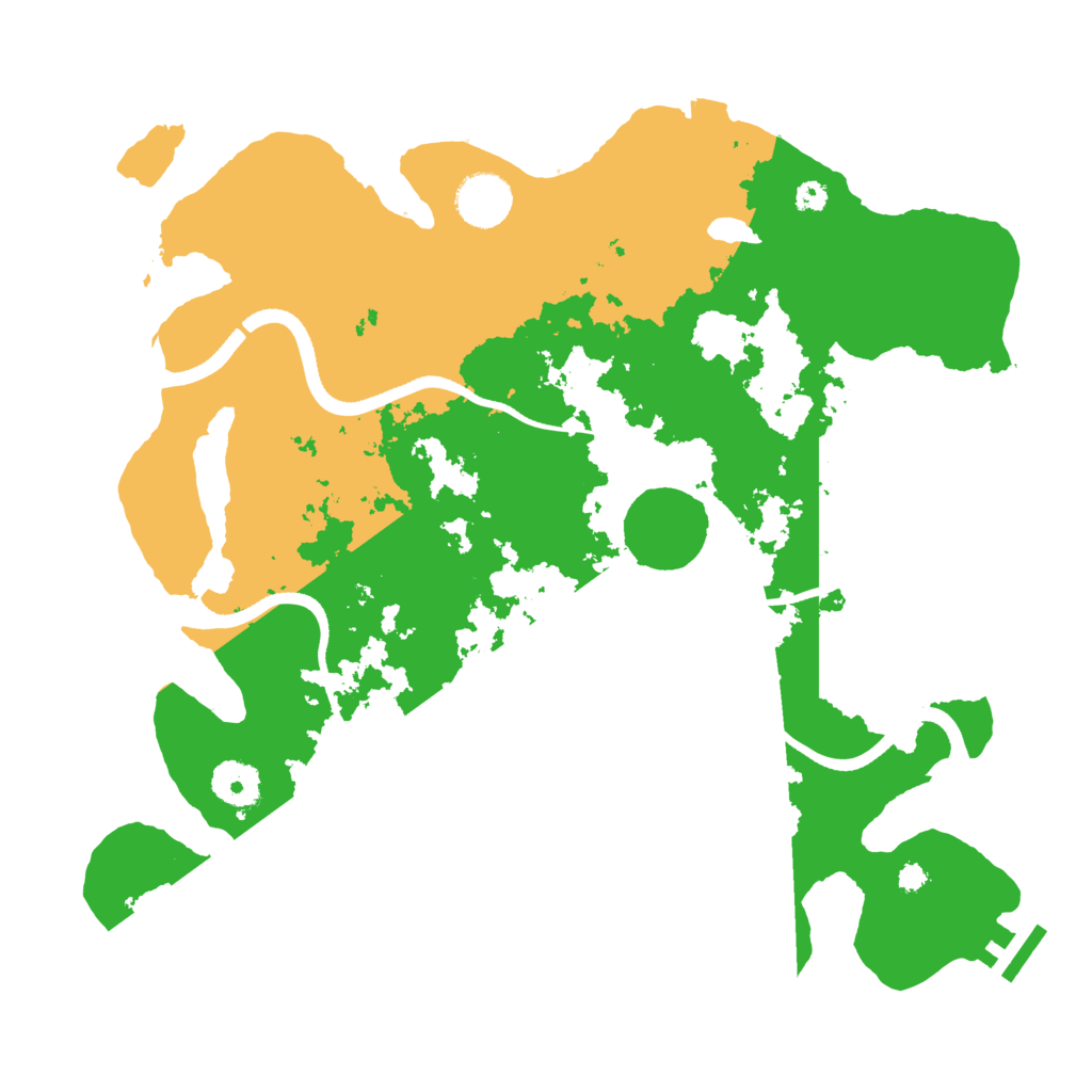 Biome Rust Map: Procedural Map, Size: 3500, Seed: 1542481765