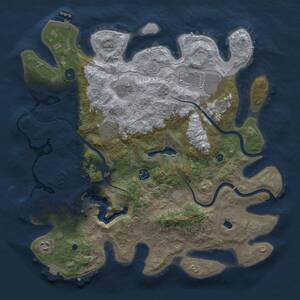 Thumbnail Rust Map: Procedural Map, Size: 4000, Seed: 249267072, 12 Monuments