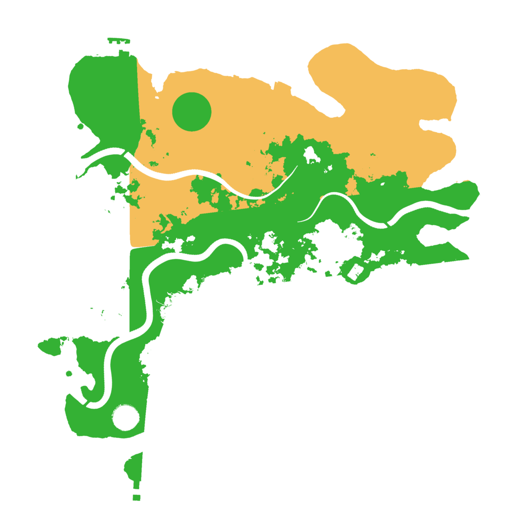 Biome Rust Map: Procedural Map, Size: 3500, Seed: 1776274314