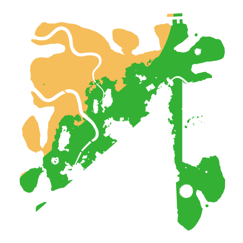 Biome Rust Map: Procedural Map, Size: 3200, Seed: 1107887213