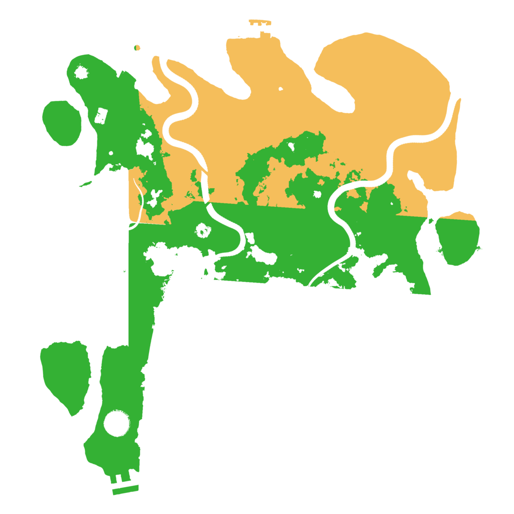 Biome Rust Map: Procedural Map, Size: 3500, Seed: 2147217301