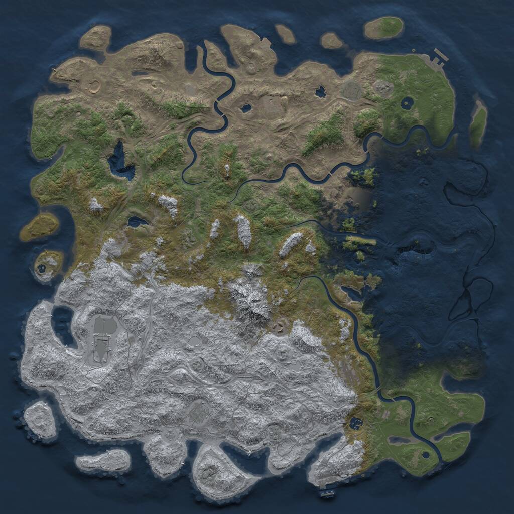 Rust Map: Procedural Map, Size: 6000, Seed: 1726395481, 17 Monuments