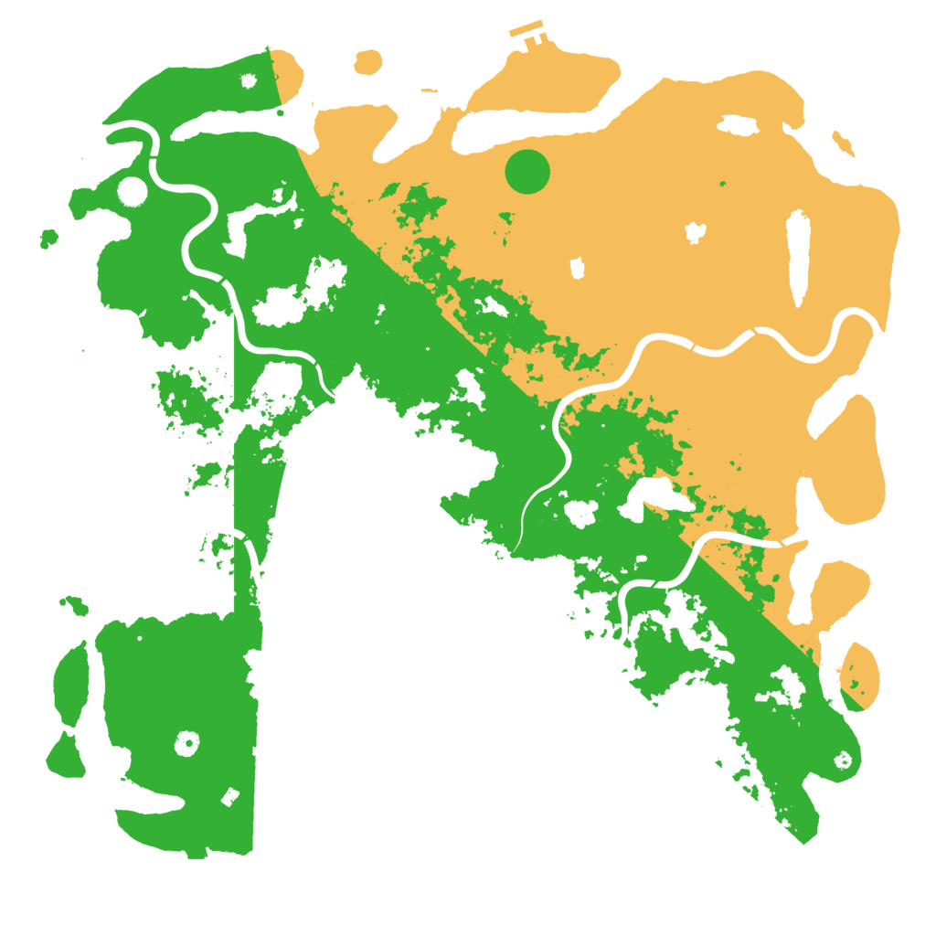 Biome Rust Map: Procedural Map, Size: 5500, Seed: 889500069