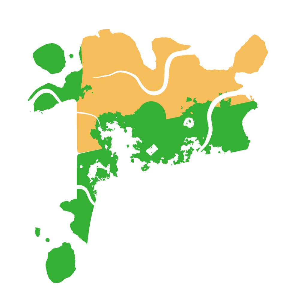 Biome Rust Map: Procedural Map, Size: 3000, Seed: 48646466