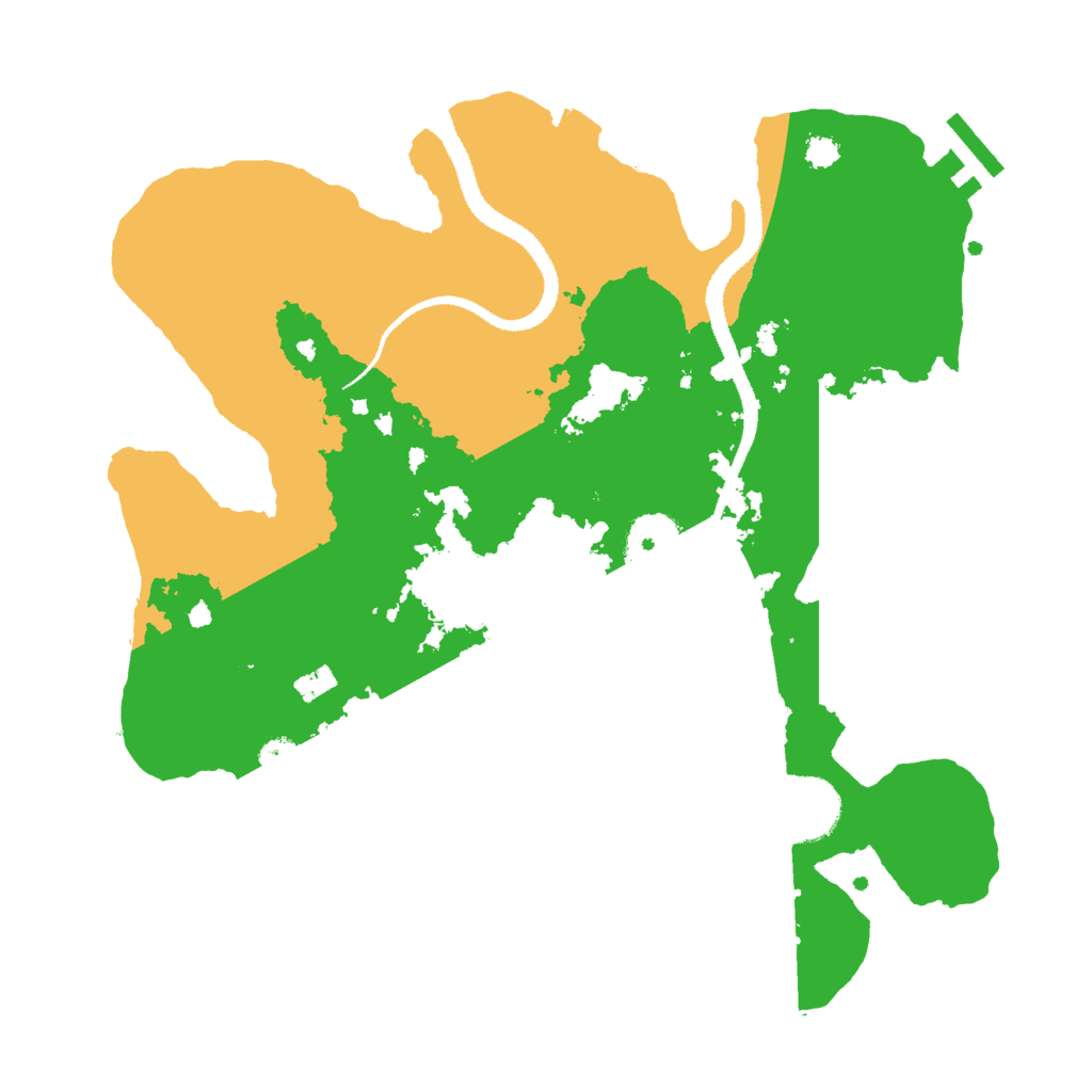 Biome Rust Map: Procedural Map, Size: 3000, Seed: 843265