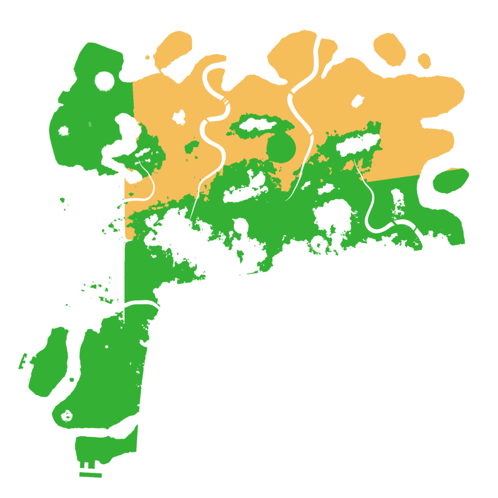Biome Rust Map: Procedural Map, Size: 4500, Seed: 260305