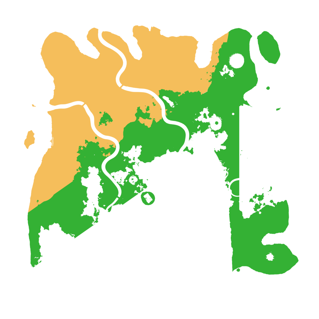 Biome Rust Map: Procedural Map, Size: 3800, Seed: 15166101