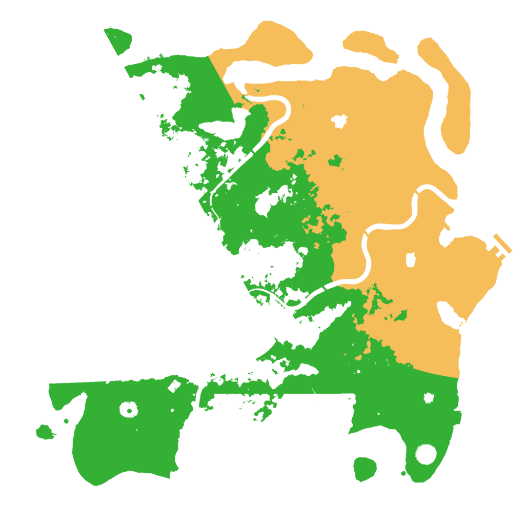 Biome Rust Map: Procedural Map, Size: 4500, Seed: 481612029