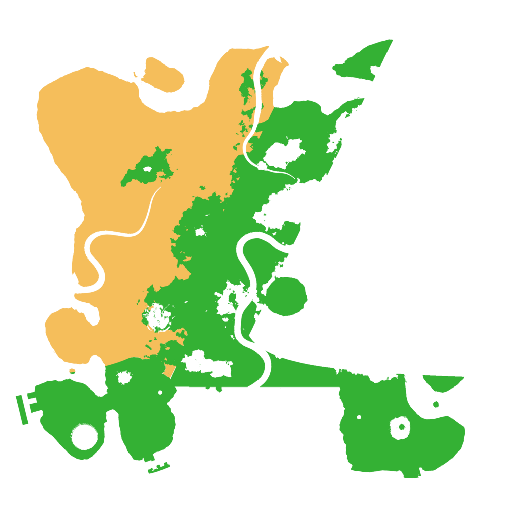 Biome Rust Map: Procedural Map, Size: 3500, Seed: 1460843860