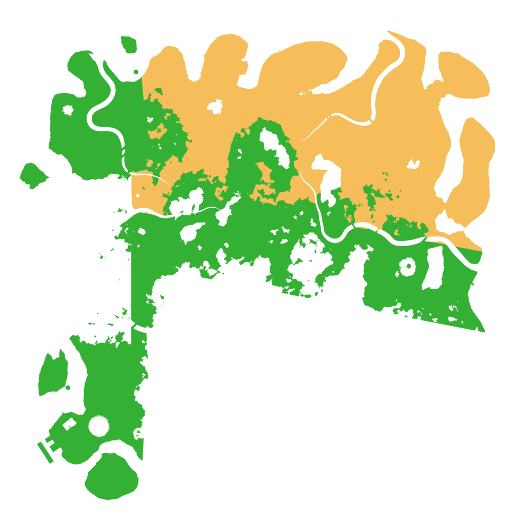 Biome Rust Map: Procedural Map, Size: 4500, Seed: 1895742278