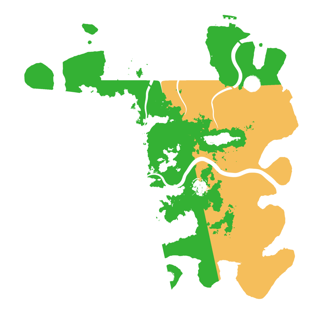 Biome Rust Map: Procedural Map, Size: 3500, Seed: 180947223
