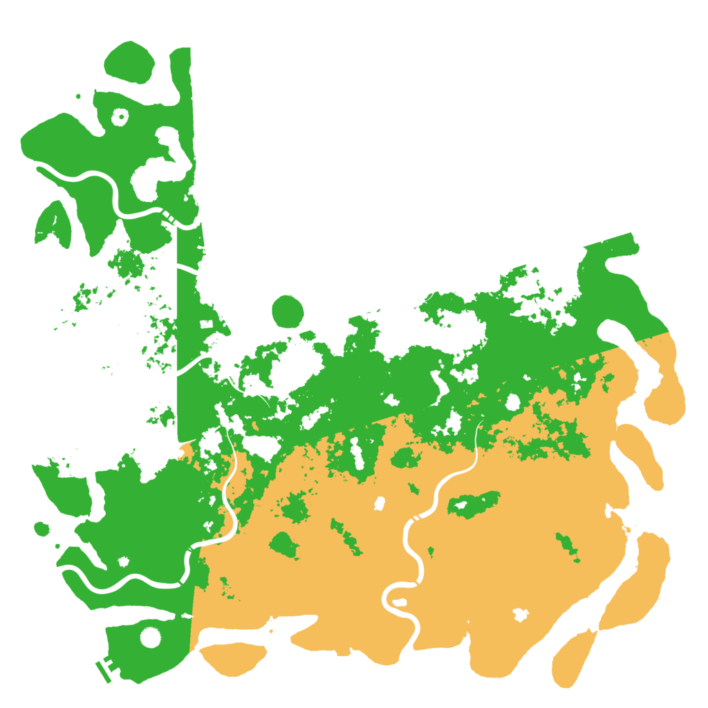 Biome Rust Map: Procedural Map, Size: 6000, Seed: 538791672
