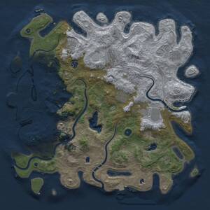 Thumbnail Rust Map: Procedural Map, Size: 4500, Seed: 2068768125, 15 Monuments