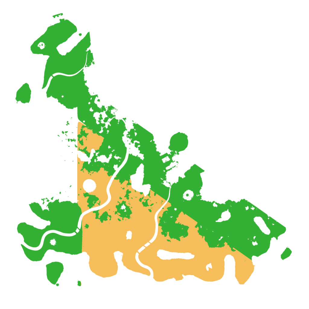 Biome Rust Map: Procedural Map, Size: 4500, Seed: 2068768125