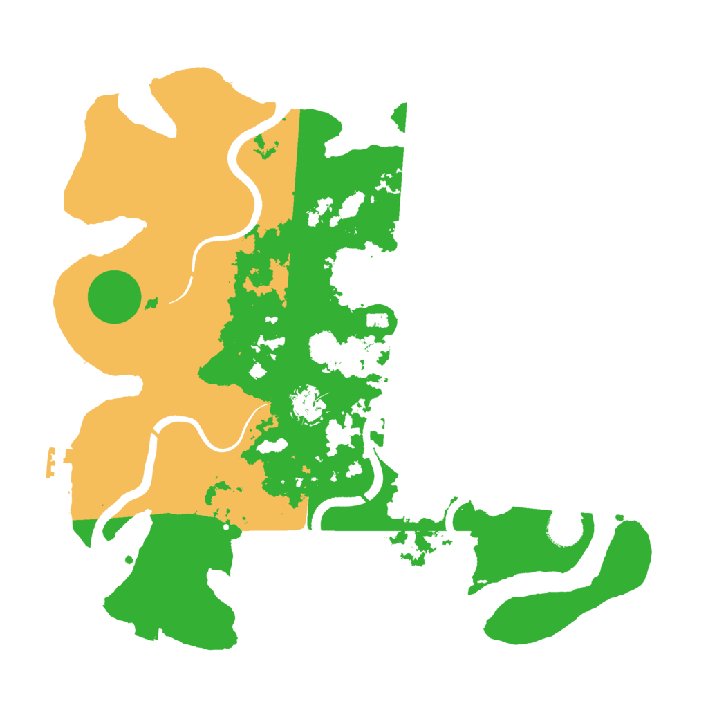 Biome Rust Map: Procedural Map, Size: 3500, Seed: 1305424271