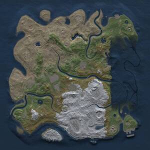 Thumbnail Rust Map: Procedural Map, Size: 4250, Seed: 51057947, 17 Monuments