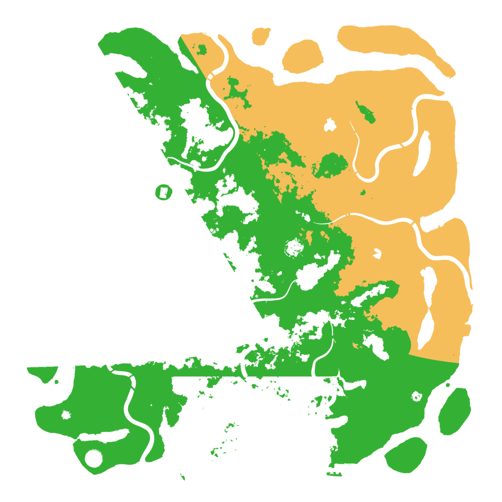 Biome Rust Map: Procedural Map, Size: 5000, Seed: 267855777