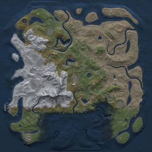 Thumbnail Rust Map: Procedural Map, Size: 5000, Seed: 267855777, 17 Monuments