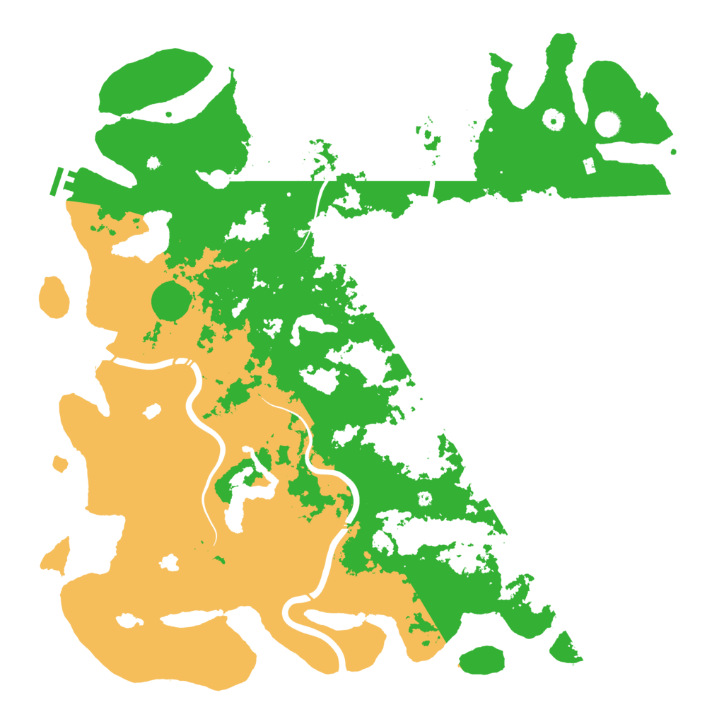 Biome Rust Map: Procedural Map, Size: 5000, Seed: 939959346