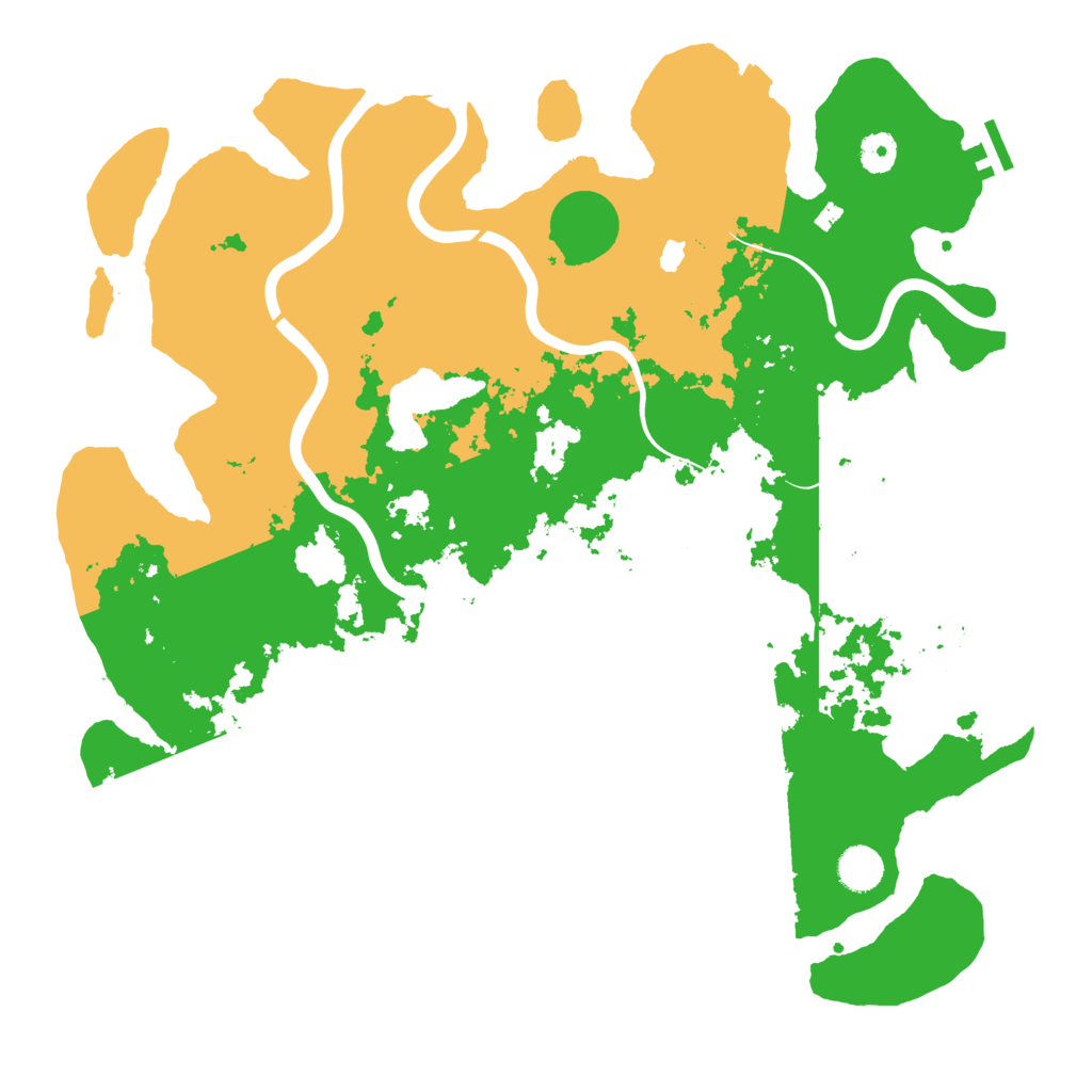 Biome Rust Map: Procedural Map, Size: 4199, Seed: 511522