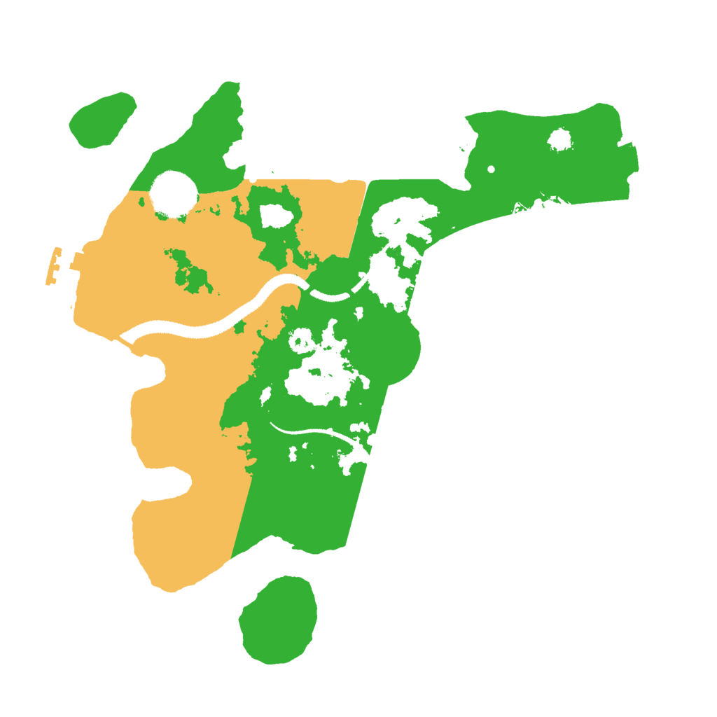 Biome Rust Map: Procedural Map, Size: 2800, Seed: 33093382