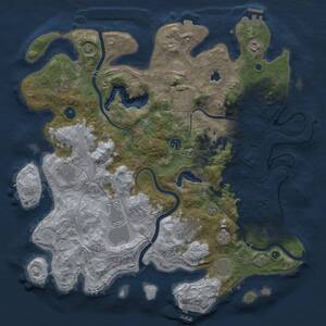 Thumbnail Rust Map: Procedural Map, Size: 4250, Seed: 359859155, 16 Monuments