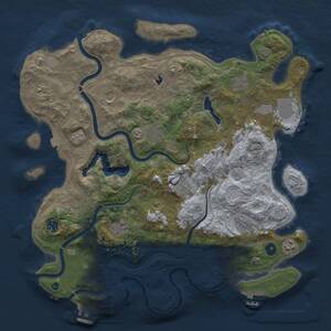 Thumbnail Rust Map: Procedural Map, Size: 4250, Seed: 1149070338, 17 Monuments