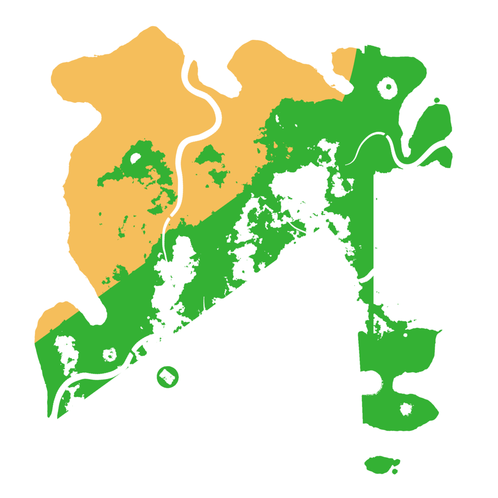Biome Rust Map: Procedural Map, Size: 3650, Seed: 88771167
