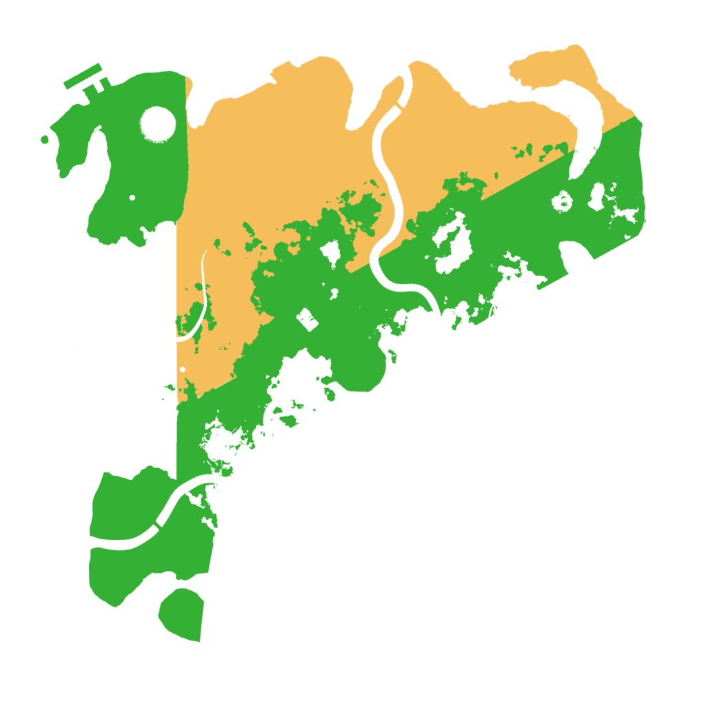 Biome Rust Map: Procedural Map, Size: 3500, Seed: 58983823