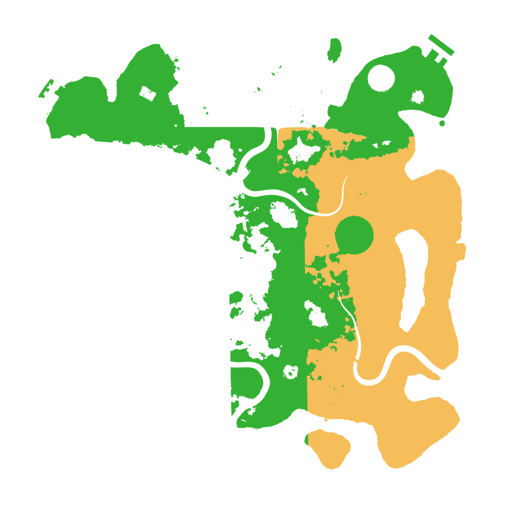 Biome Rust Map: Procedural Map, Size: 3500, Seed: 987183478