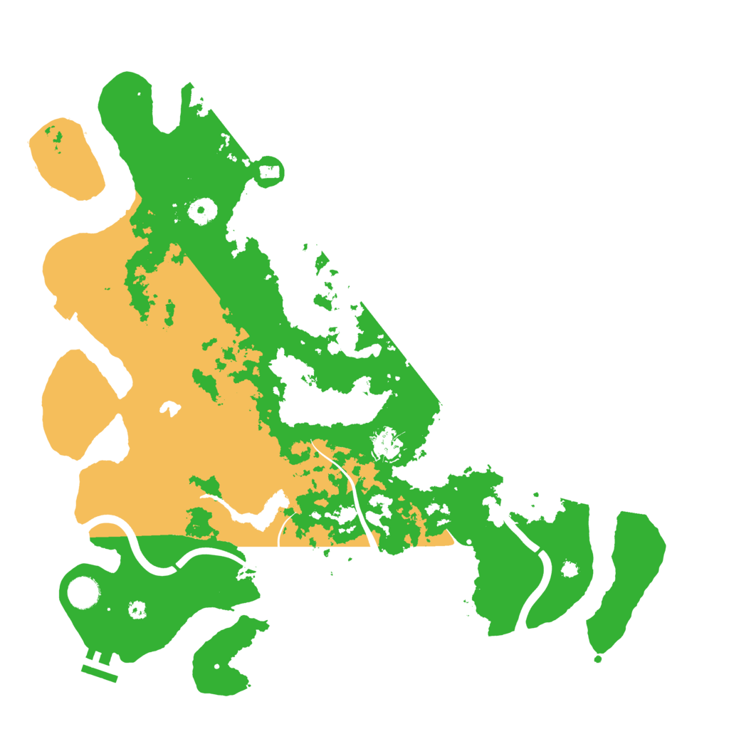 Biome Rust Map: Procedural Map, Size: 4000, Seed: 53878787