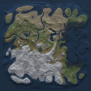 Thumbnail Rust Map: Procedural Map, Size: 4250, Seed: 1431270207, 16 Monuments
