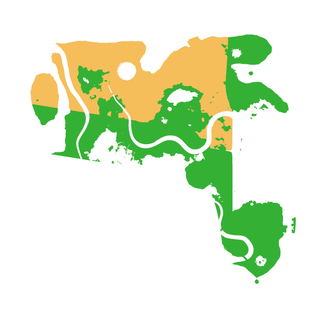 Biome Rust Map: Procedural Map, Size: 3000, Seed: 13161