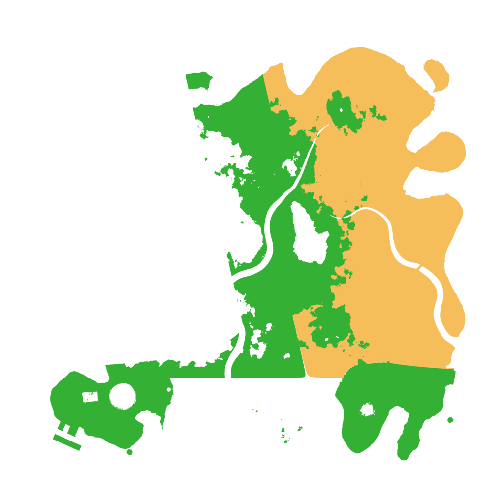 Biome Rust Map: Procedural Map, Size: 3500, Seed: 1605673704