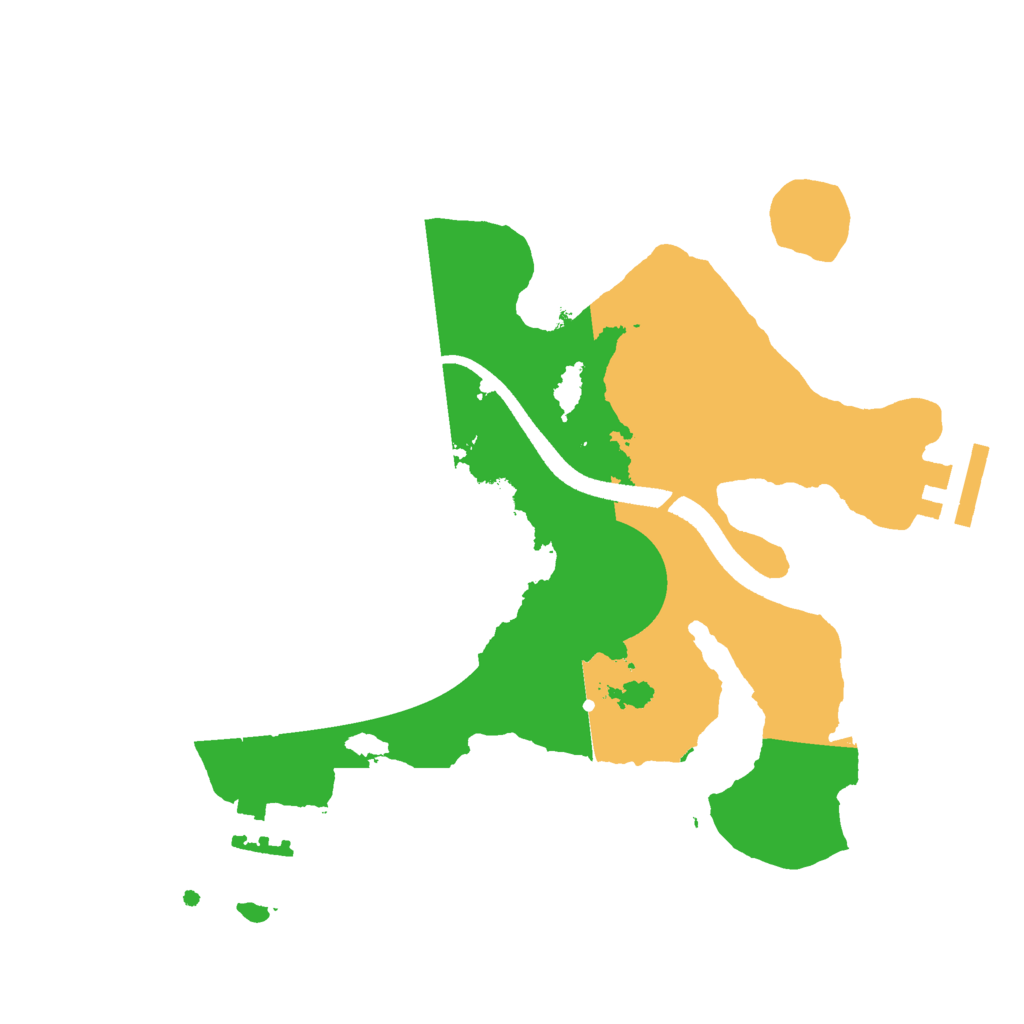 Biome Rust Map: Procedural Map, Size: 2500, Seed: 377565572